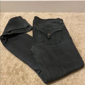 Hudson Jeans Dark Green Skinny Denim